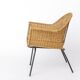 Chaises en osier vintage par Gianfranco Legler années 1950 | Ensemble de 3 en rotin suisse