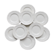 10 vintage ivory earthenware dessert plates - Marli fretwork