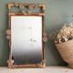 Antique rattan mirror