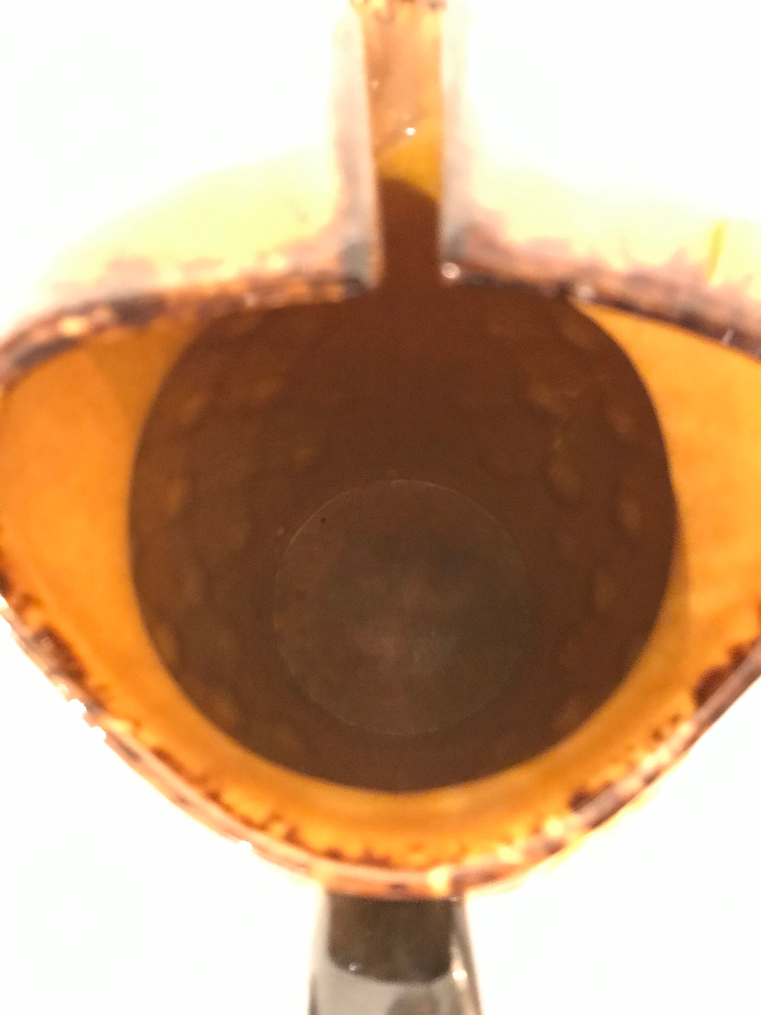 Yellow ceramic pitcher pineapple by Mireille 1950