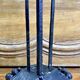 lampe Art Déco fer forgé style Edgar Brandt coupe opalescente Ezan