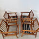 Set of 4 armchairs beech scandinavian