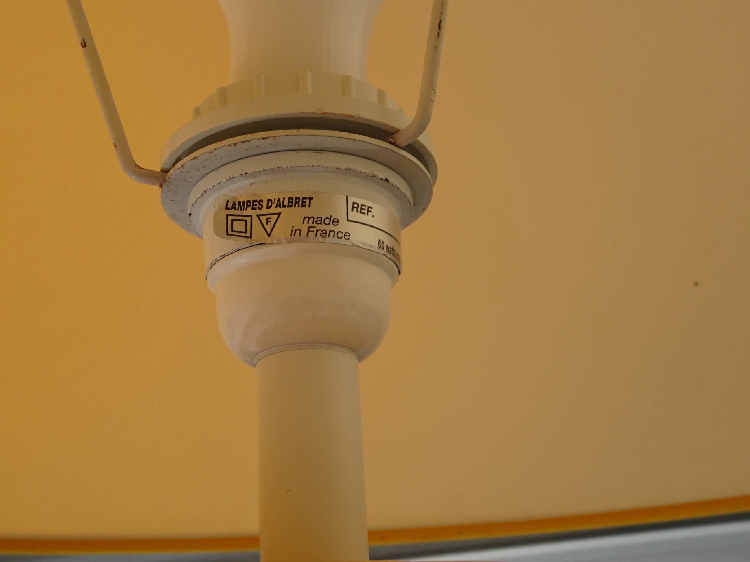 Ceramic lamp, vase and matching plate, Drimmer