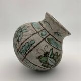 J. MASSIER, Vallauris - Vase ancien grès émaillé - Années 1930-1940