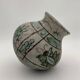 J. MASSIER, Vallauris - Antique enamelled stoneware vase - 1930s-1940s