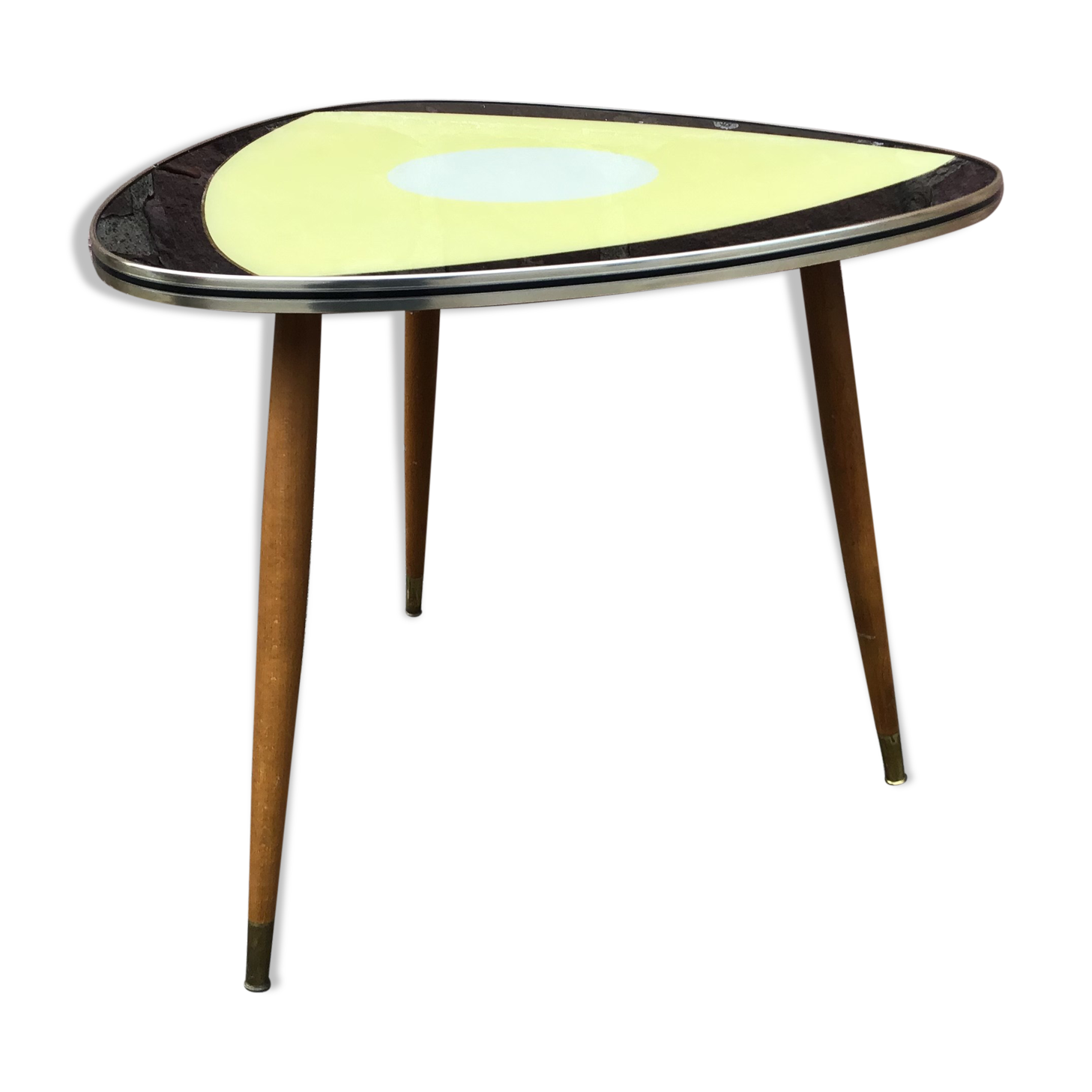 vintage cocktail coffee table design 1960 Scandinavian tripod