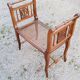 Former walnut cane music bench