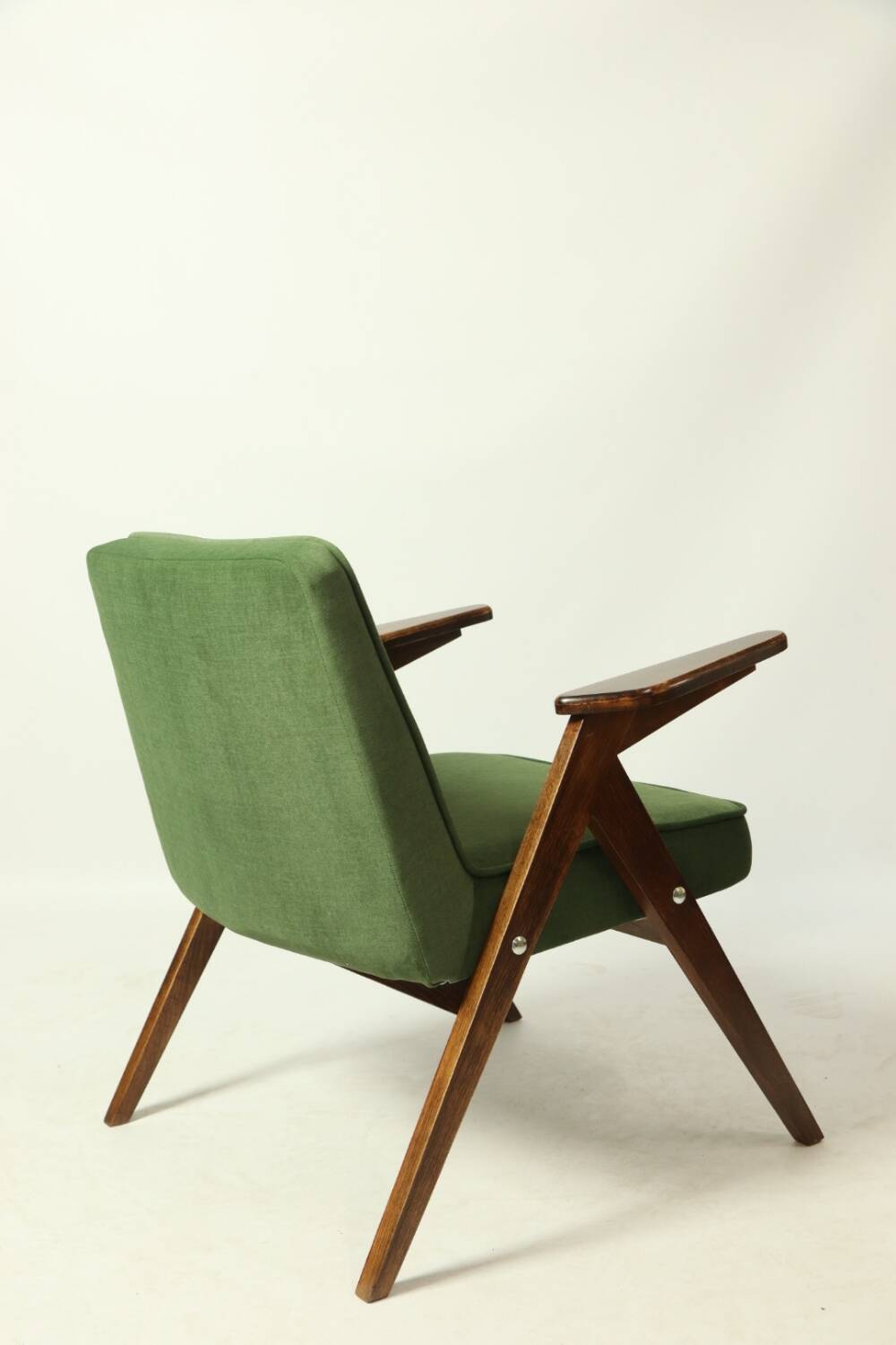 Paire de fauteuils vintage royale vert velvet Chierowski design