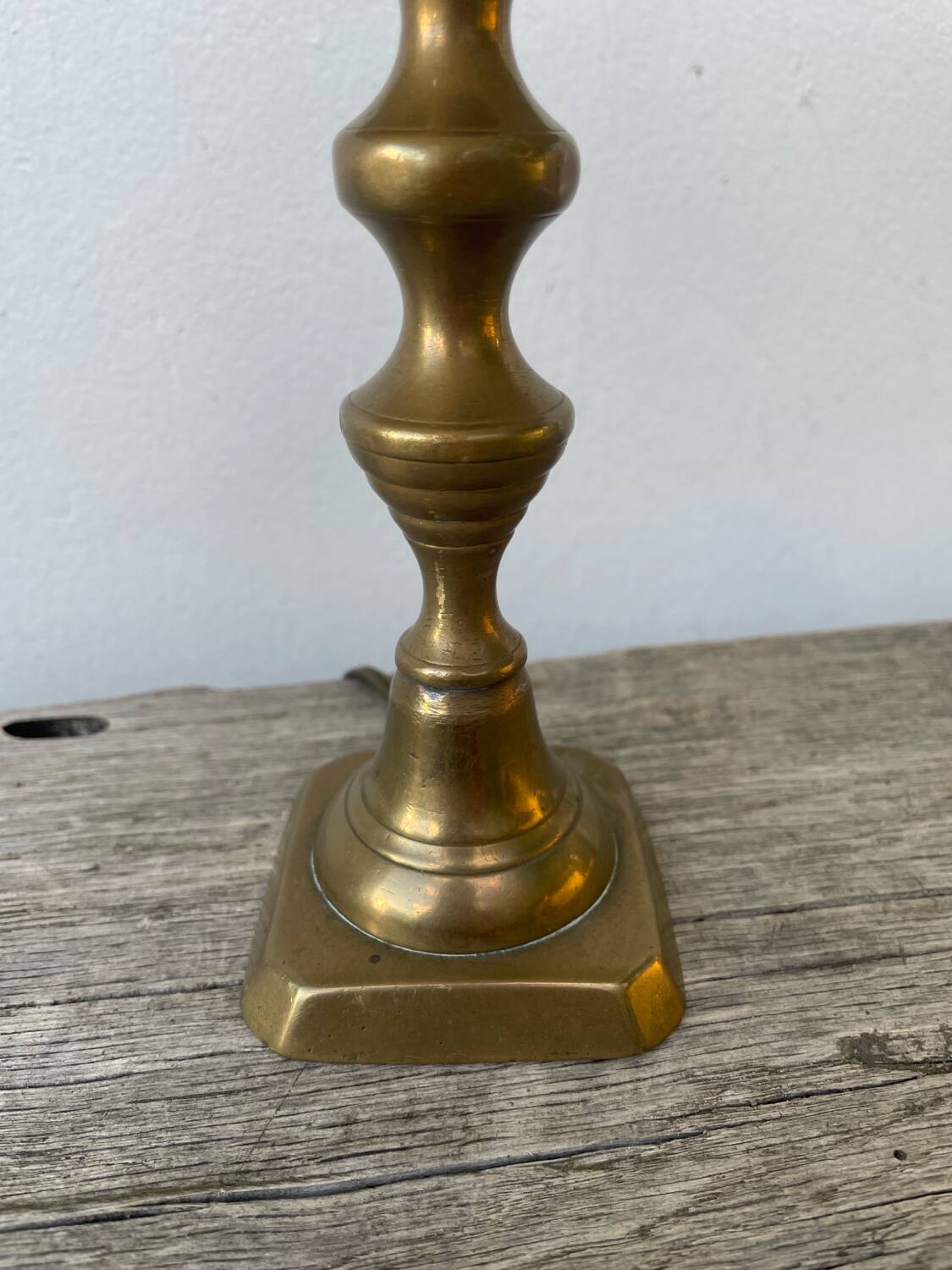 Antique gilt bronze lamp