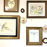 Abstract watercolor frame