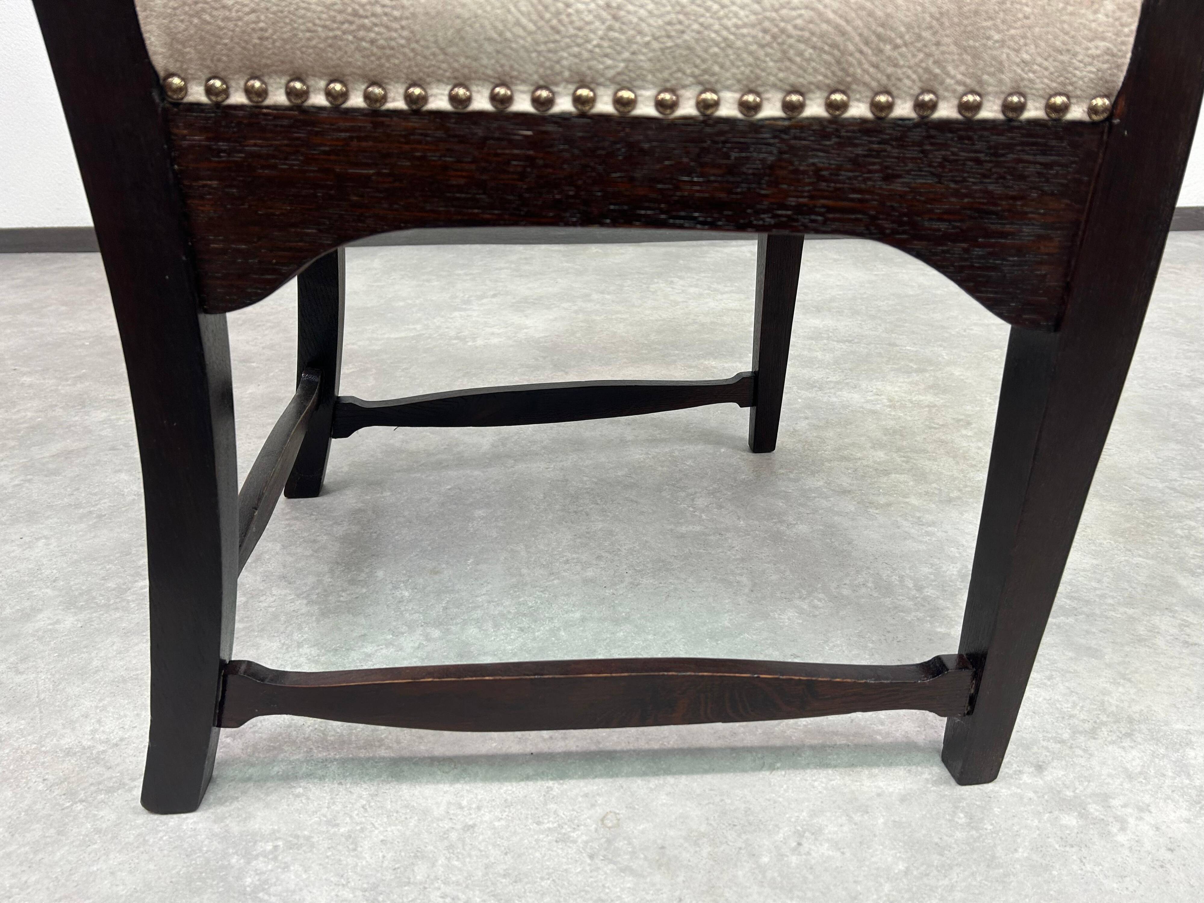 Art Deco office chair in the style of Charles Rennie Mackintosh.