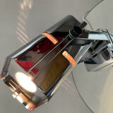 Vintage hinged wall lamp in chromed metal