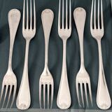 Antique Christofle Marot Bérain cutlery set – Silver-plated metal – 35 pieces for 6 people