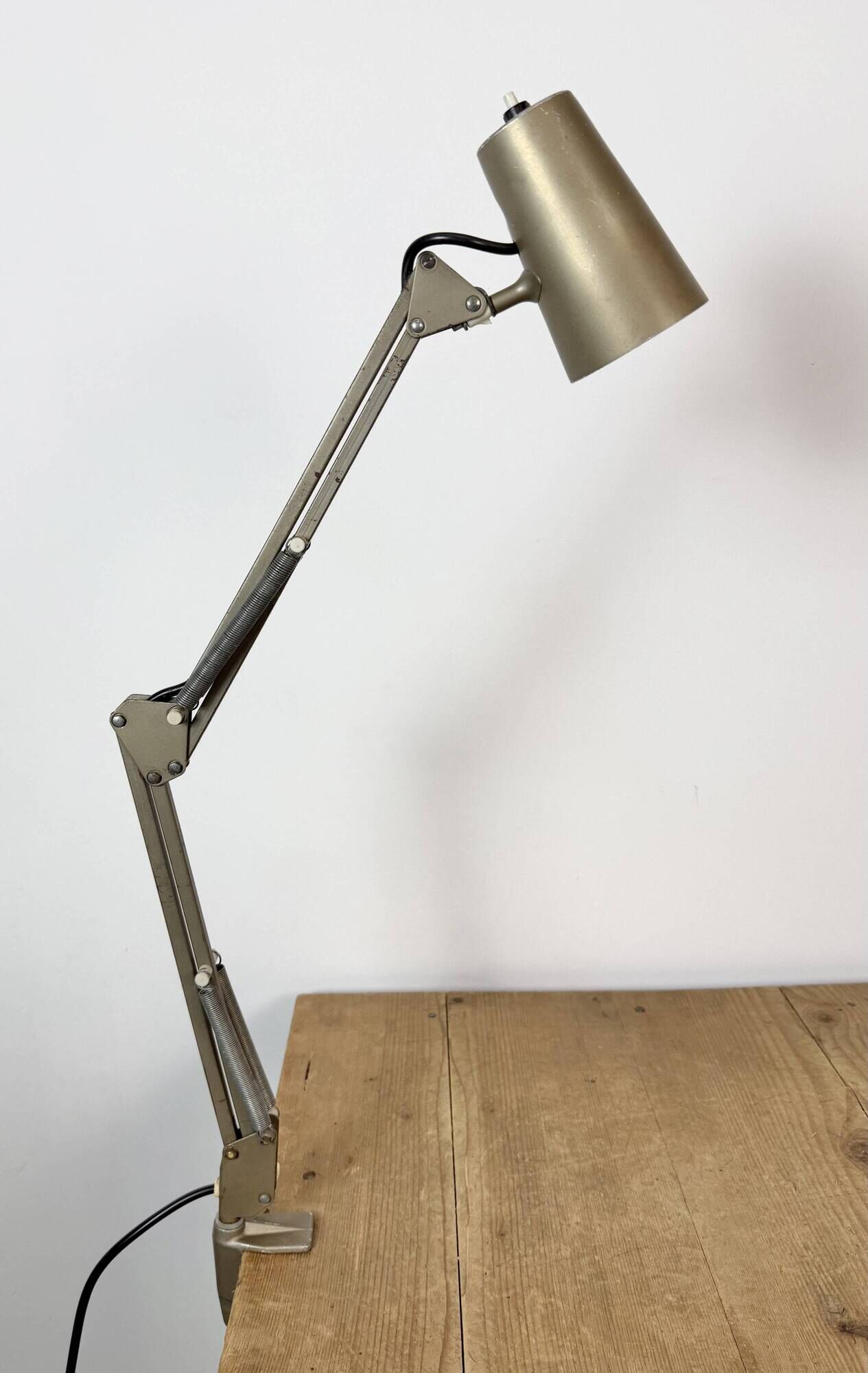Vintage Brown Adjustable Architect Table Lamp, 1960s