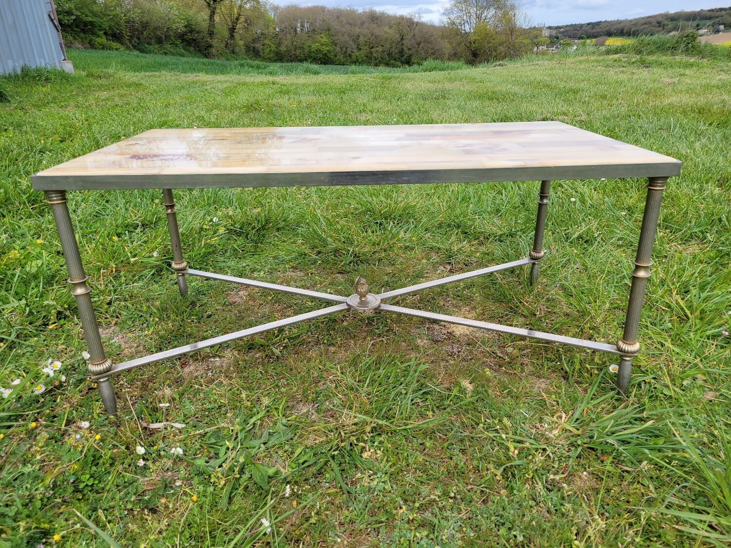 Marble and onyx coffee table 1960s/70s