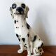Vintage ceramic Dalmatian dog, Italy 1970.