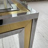 Table basse chrome laiton Romeo Rega