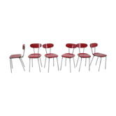 Lot de 6 chaises Umakart des années 1960, Tchécoslovaquie