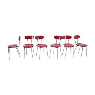 Lot de 6 chaises Umakart des années 1960, Tchécoslovaquie