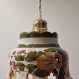 Rustic hand painted pendant light