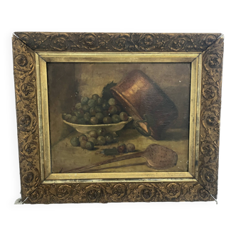 Old painting, still life signed from 1900