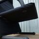 Vintage Black Canvas Highback T-Line Armchair by Burkhard Vogtherr by Arflex, 1984
