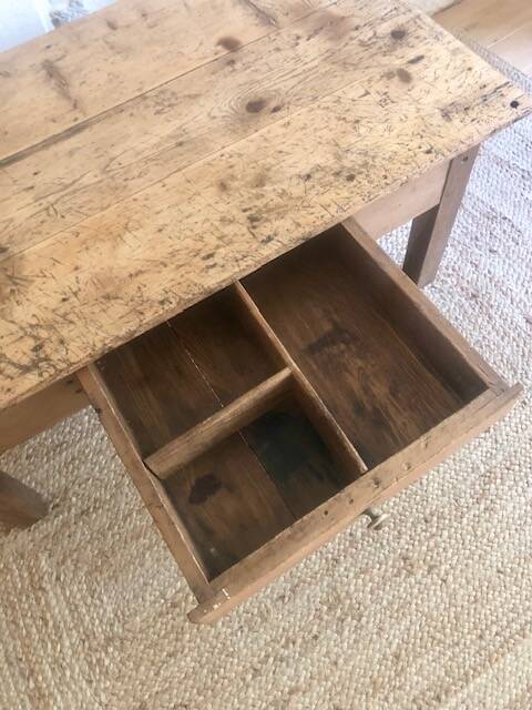 Antique farmhouse coffee table