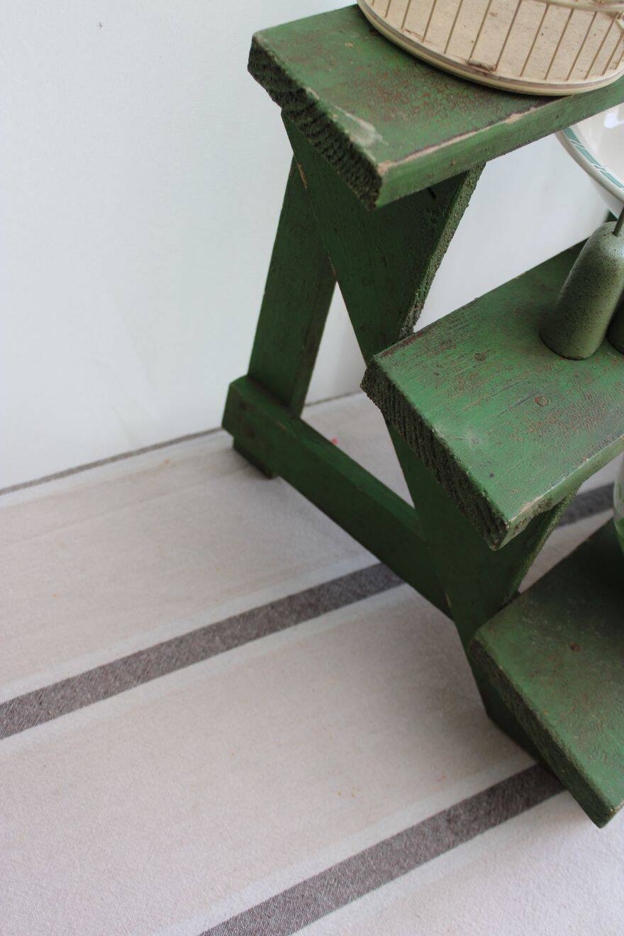 Wooden flower display stand