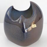 Vase vintage en grès Les Charmes 1970