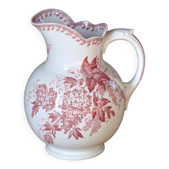 Large 19th-century earthenware vase signed Maestricht, Spring collection.