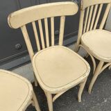 4 chairs bistro vintage coffee 1950
