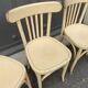 4 chairs bistro vintage coffee 1950