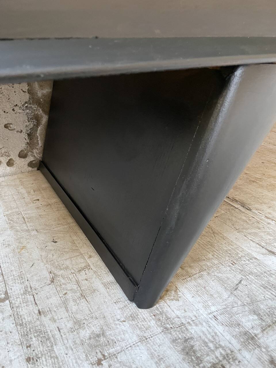 60s brutalist black sideboard
