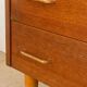 Commode vintage 1960’s  à poignées gainées.