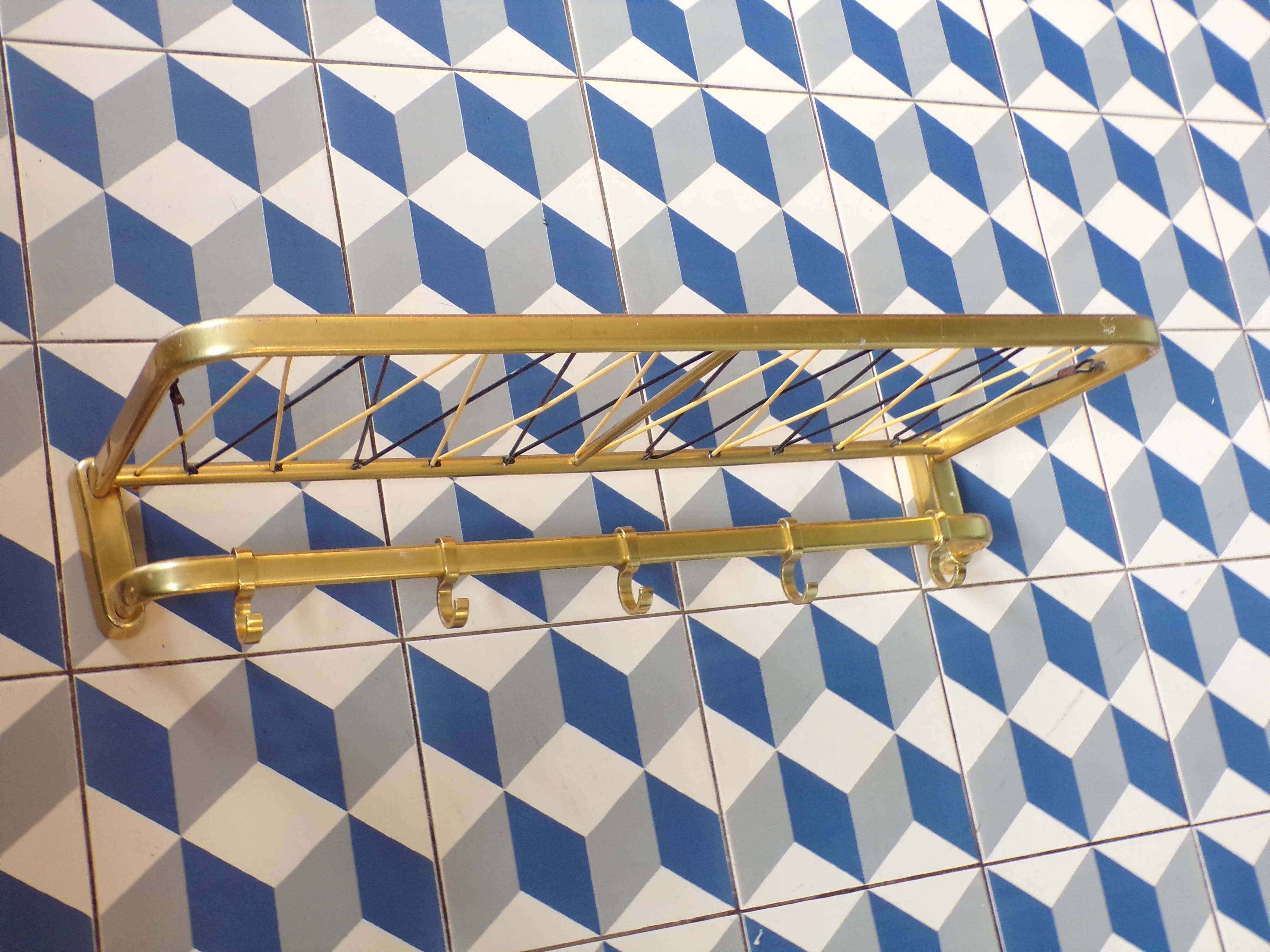 Coat rack like a train luggage rack l=63cm
