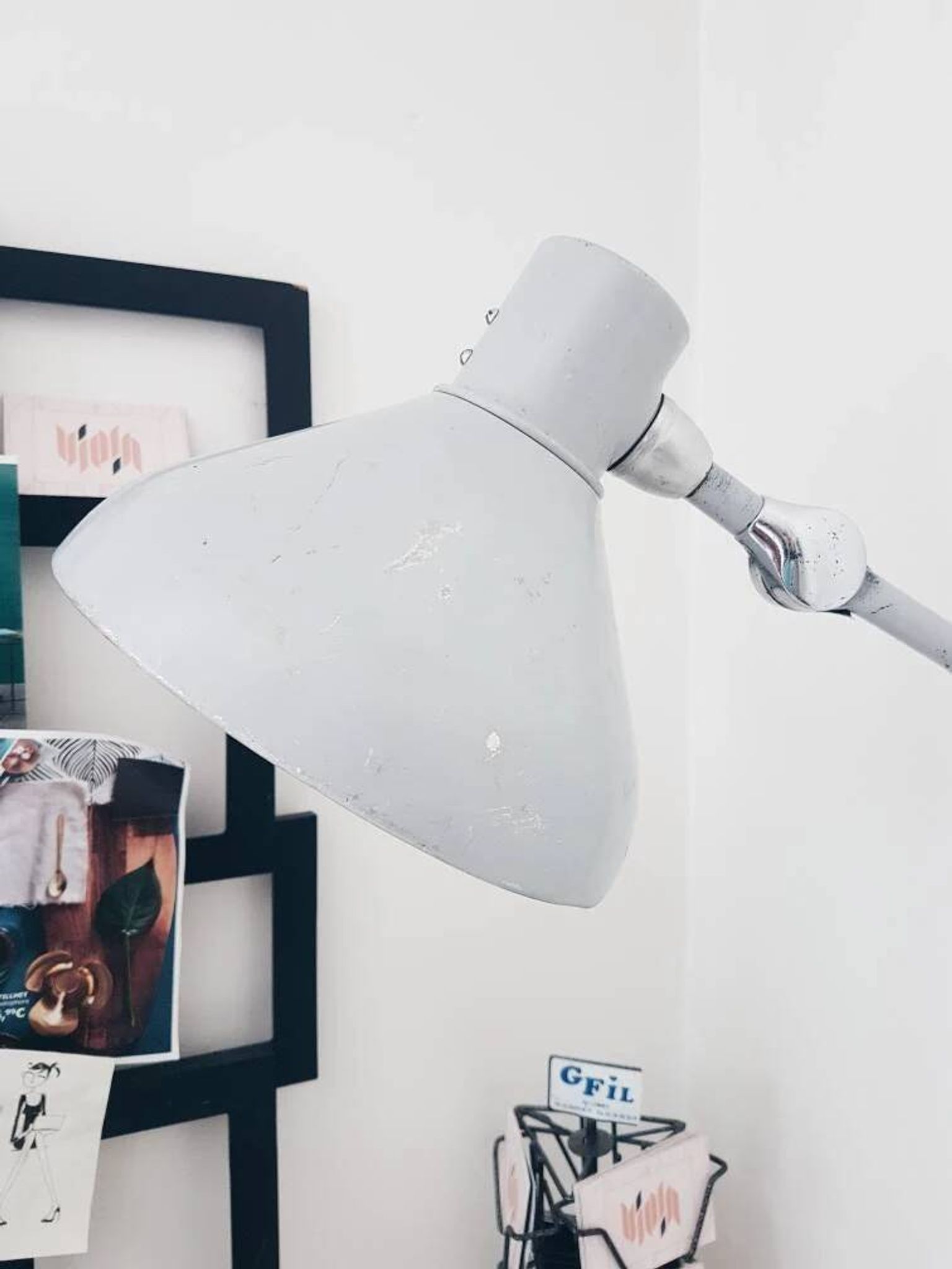 Industrial desk lamp – jumo gs1 workshop – grey jielde style – year
