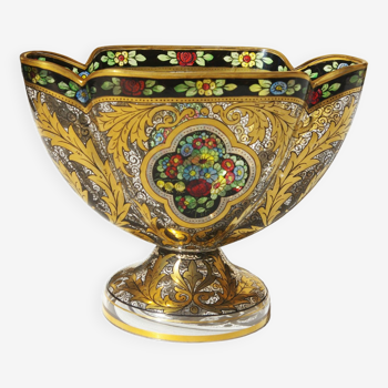 Bohemian Haida Art Nouveau Glass Vase Hermann Pautsch