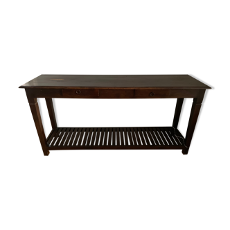 Full wood console wenge color
