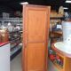 Vintage Wooden and Metal Wardrobe / Boarding School 1950