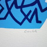 Jean coulot: friendship, original signed silkscreen print