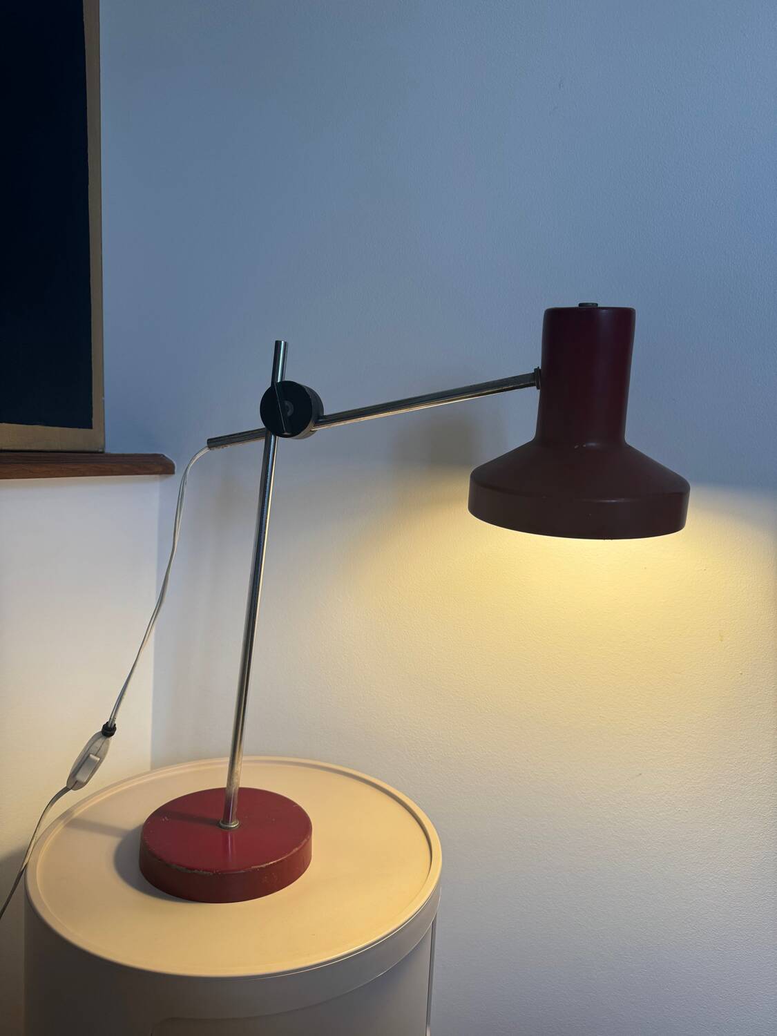 Metal desk lamp, 70s