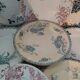 8 antique ironstone dinner plates