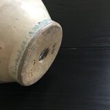 Jarre en grès flammé beige rosé