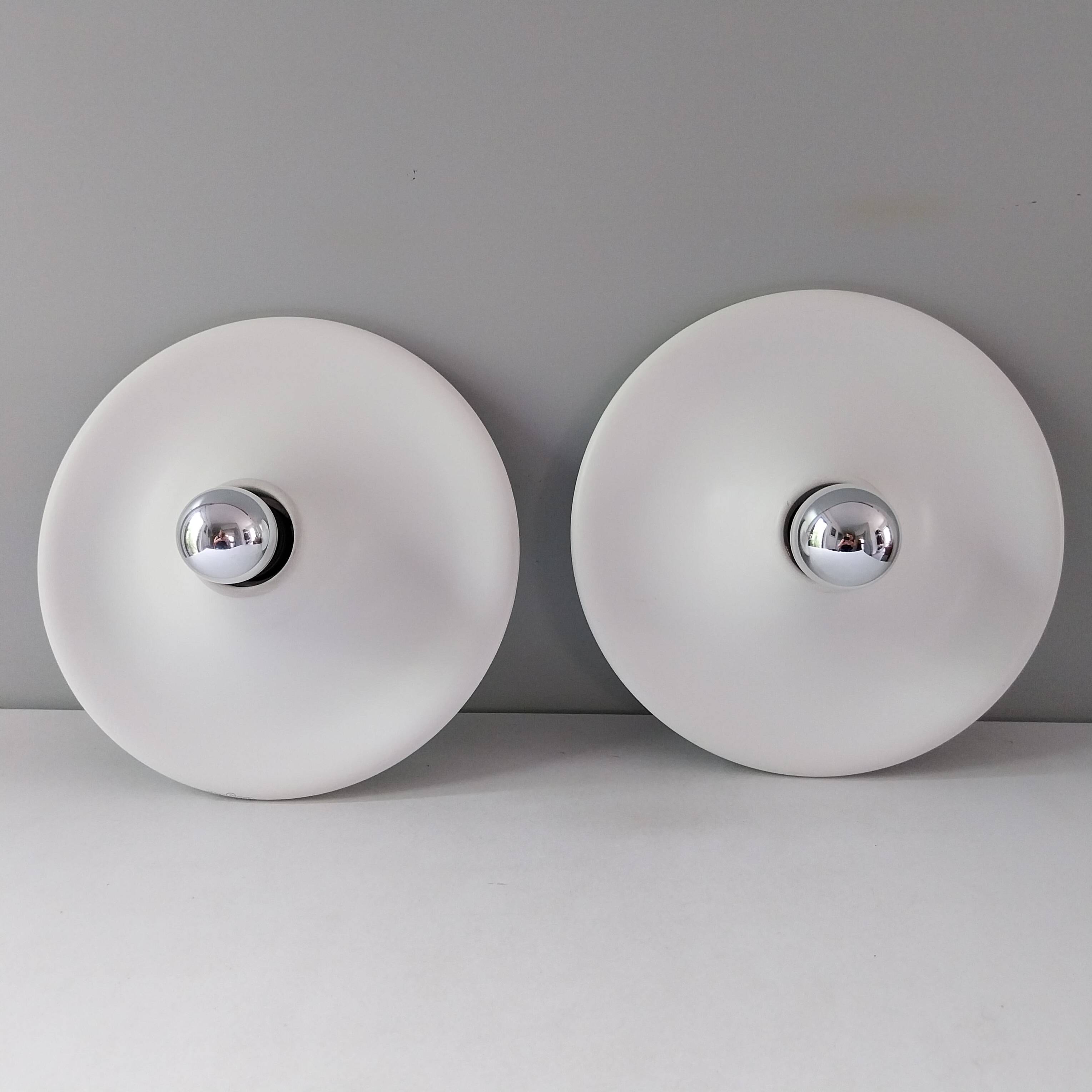 Italian design wall lamps Targetti - 70's