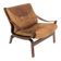 Scandinavian leather armchair, Norway, 1960