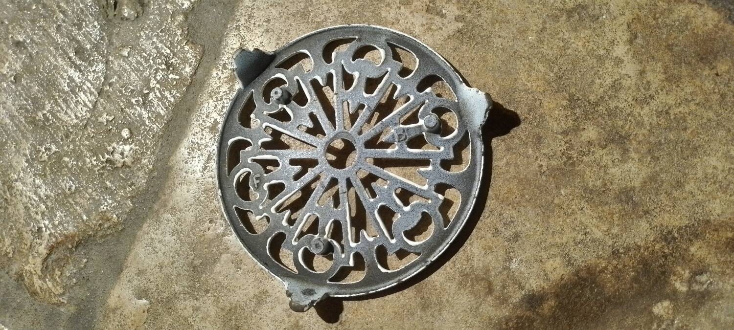 Vintage cast iron trivet