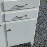 Buffet parisien patine blanche des années 50