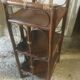Shelf on rattan legs, 60-70s