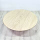 Round travertine coffee table, Italy 1970s