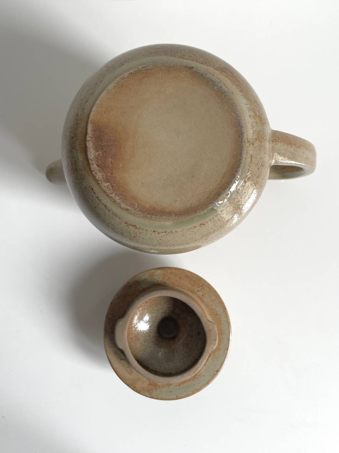 Théière et pot en grès émaillé